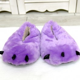 Тапочки "Лапы Кигуруми"  Фиолетовые S